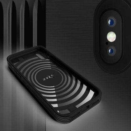 Zizo Retro iPhone X Wallet Stand Case - Black