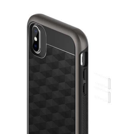Caseology Parallax Series iPhone X Case - Black / Warm Grey