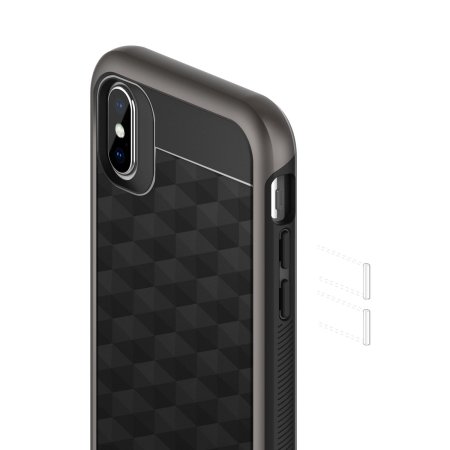 caseology parallax series iphone x case - black / warm grey