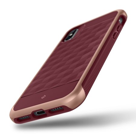 caseology parallax series iphone x case - burgundy