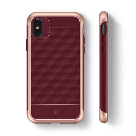 Coque iPhone X Caseology Parallax Series – Bourgogne