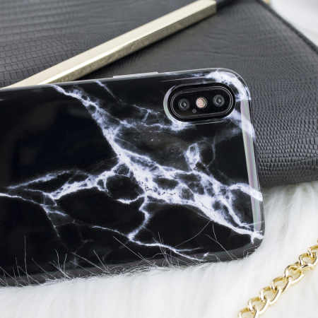lovecases marble iphone x case - black