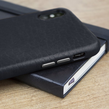 Vaja Grip Slim iPhone X Premium Lederhülle - Schwarz