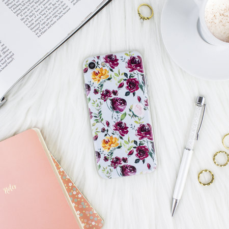 Funda iPhone 8 / 7  LoveCases Floral Art - Azul