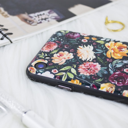 Coque iPhone 8 / 7 LoveCases Floral Art – Noire