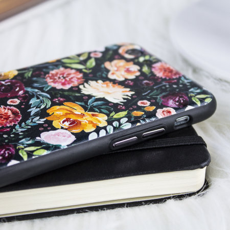 lovecases floral art iphone 6s case - black