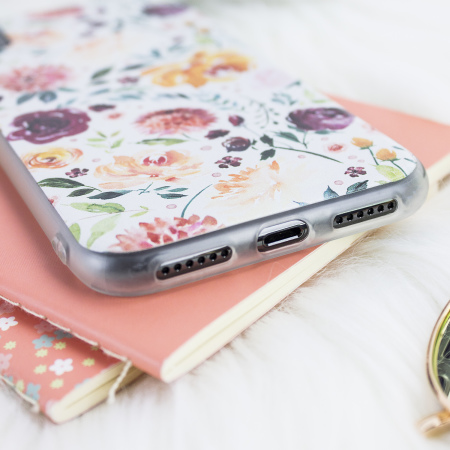 Coque iPhone X LoveCases Floral Art - Blanche