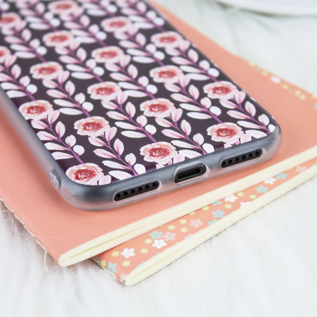 lovecases floral art iphone x case - maroon