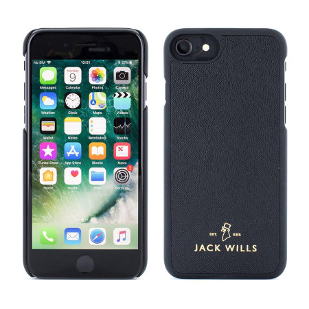 Jack Wills iPhone 8 / 7 / 6S / 6 Genuine Saffiano Leather Shell Case
