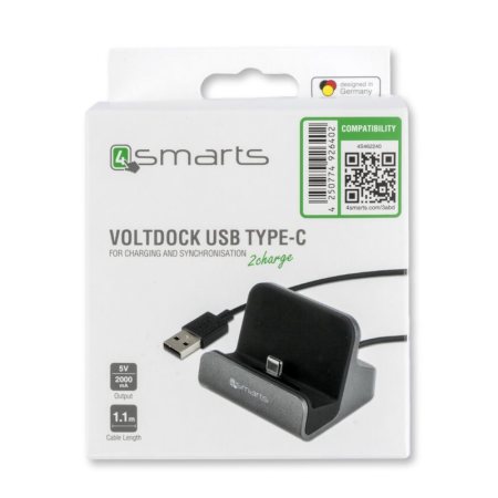 4smarts VoltDock Universal USB-C Desktop Charge & Sync Dock