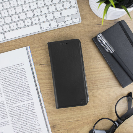 Olixar Genuine Leather OnePlus 5T Executive Plånboksfodral - Svart
