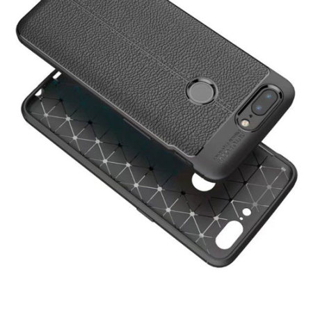 Coque OnePlus 5T Olixar Attache effet cuir – Noire