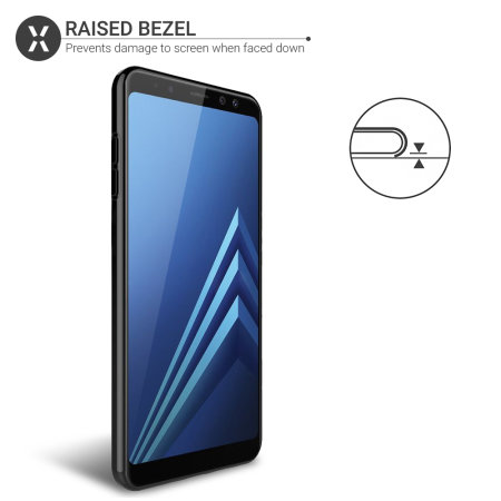 Olixar FlexiShield Samsung Galaxy A8 2018 Gel Case - Solid Black
