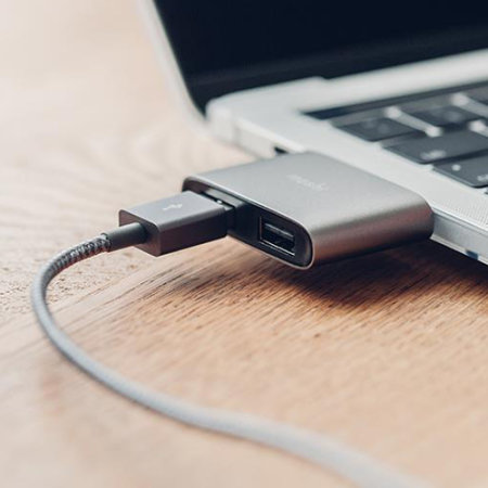Moshi USB-C To Dual USB 3.1 Adapter - Grey