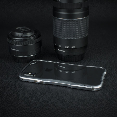 Luphie Incisive iPhone X Aluminum Metal Bumper Frame Case - Space Grey