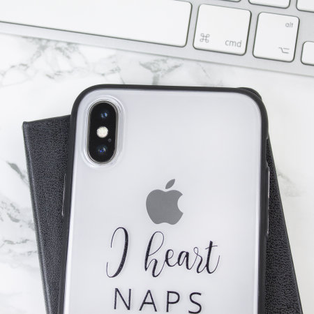 LoveCases iPhone X Gel Case - I Heart Naps But I Stay Woke