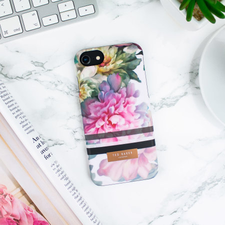 Ted Baker Linora iPhone 8 Soft Feel Shell Case - Painted Posie