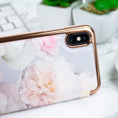 Ted Baker Nalibise iPhone X Mirror Folio Fodral - Chelsea Grå