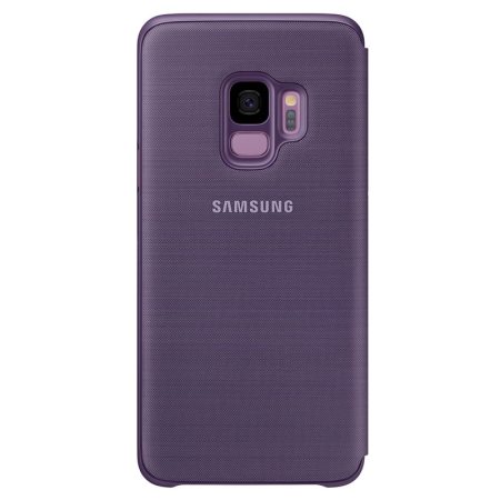 Official Samsung Galaxy S9 LED Flip Wallet Cover Case - Purple
