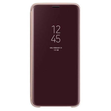 Official Samsung Galaxy S9 Clear View Standing Cover Case - Gold