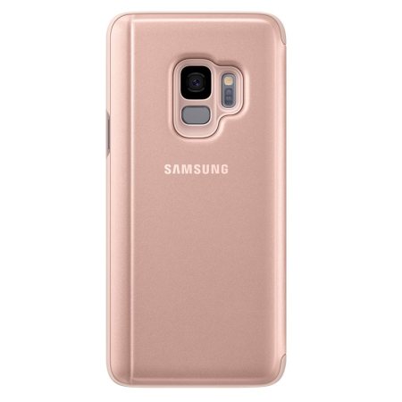 Official Samsung Galaxy S9 Clear View Stand Cover Case - Goud