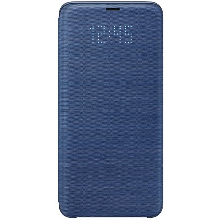 Official Samsung Galaxy S9 Plus LED Flip Wallet Cover Case - Blue