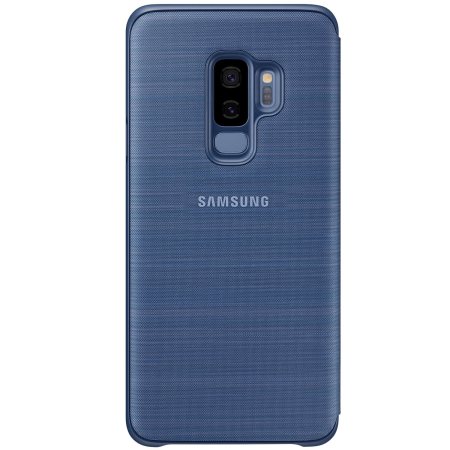 Official Samsung Galaxy S9 Plus LED Flip Wallet Cover Case - Blue