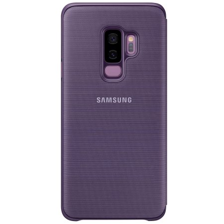 Funda Oficial Samsung Galaxy S9 Plus LED Flip Wallet Cover - Morada