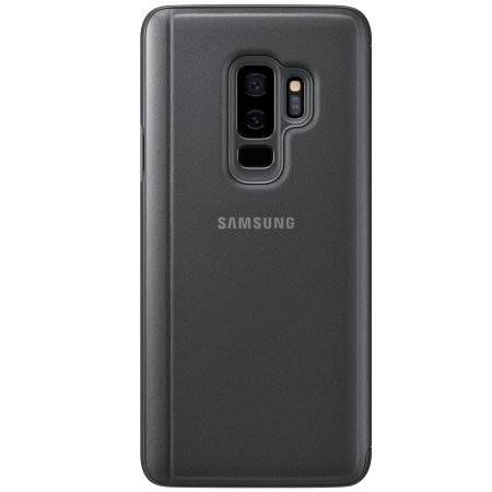 Official Samsung Galaxy S9 Plus Clear View Stand Cover Case - Black