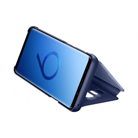 Official Samsung Galaxy S9 Plus Clear View Stand Cover Case - Blue