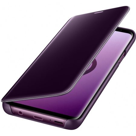 Official Samsung Galaxy S9 Plus Clear View Stand Cover Case - Purple