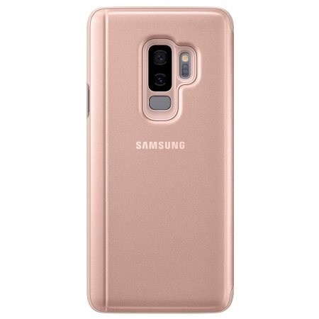 Samsung Galaxy s9 plus smart case para móvil Smart View standing cover en oro