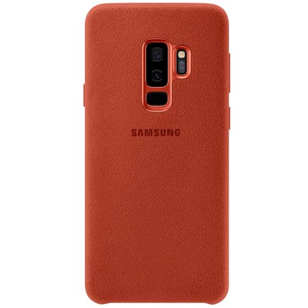 Official Samsung Galaxy S9 Plus Alcantara Cover Case - Red