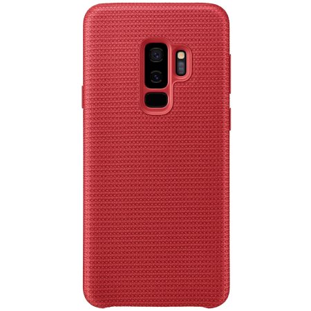 Offizielle Samsung Galaxy S9 Plus Hyperknit Cover Hülle - Rot