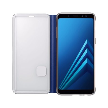 Funda Oficial Samsung Galaxy A8 2018 Neon Flip Wallet - Azul