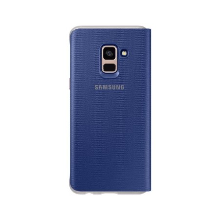 Official Samsung Galaxy A8 2018 Neon Plånboksfodral - Blå