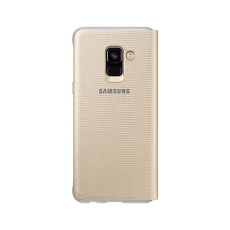 Official Samsung Galaxy A8 2018 Neon Plånboksfodral - Guld