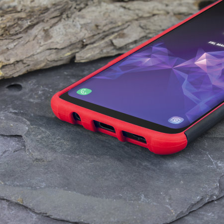 Olixar ArmourDillo Samsung Galaxy S9 Plus Protective Deksel - Rød