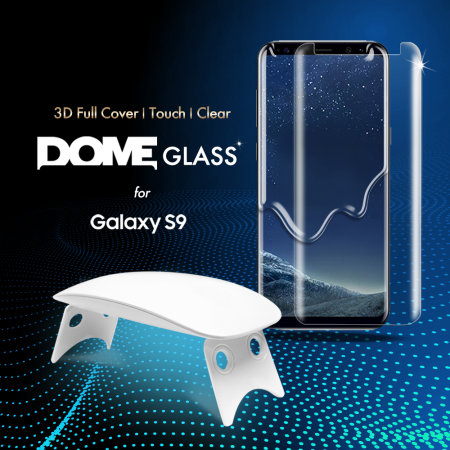 Whitestone Dome Glass Samsung Galaxy S9 Full Cover Skärmskydd