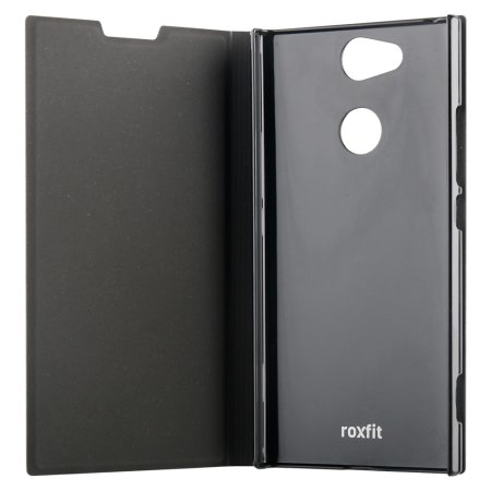 NUOVO ROXFIT UFFICIALE SONY XPERIA XA2 Ultra Book Case Funzione Stand-nero 