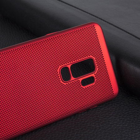 Olixar MeshTex Samsung Galaxy S9 Plus Deksel - Rød