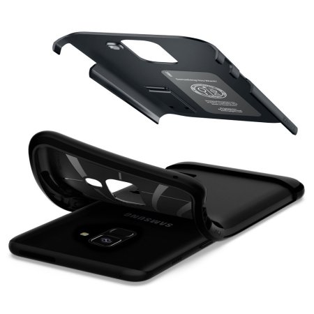 Spigen Slim Armor Samsung Galaxy A8 2018 Case - Metal Slate