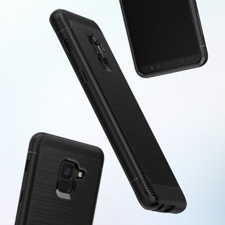 Ringke Onyx Samsung Galaxy A8 Plus 2018 Tough Case - Black