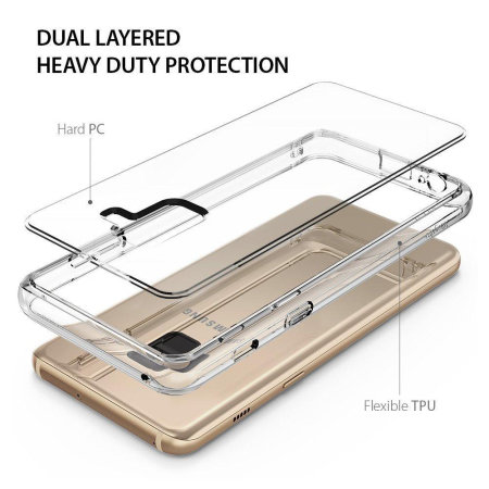 Rearth Ringke Fusion Samsung Galaxy A8 Plus 2018 Case - Transparant