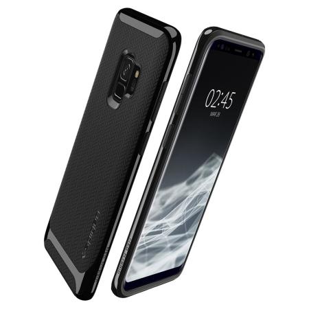 Spigen Neo Hybrid Samsung Galaxy S9 Case - Glanzend zwart