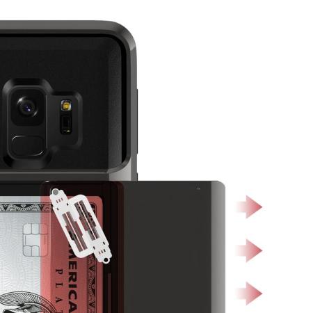 VRS Design Damda Glide Samsung Galaxy S9 Case - Metal Black