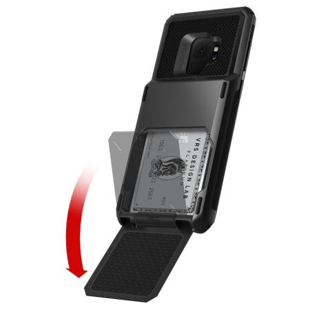 VRS Design Damda Folder Samsung Galaxy S9 Case - Metal Black