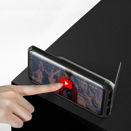 VRS Design Damda Folder Samsung Galaxy S9 Case - Metal Black