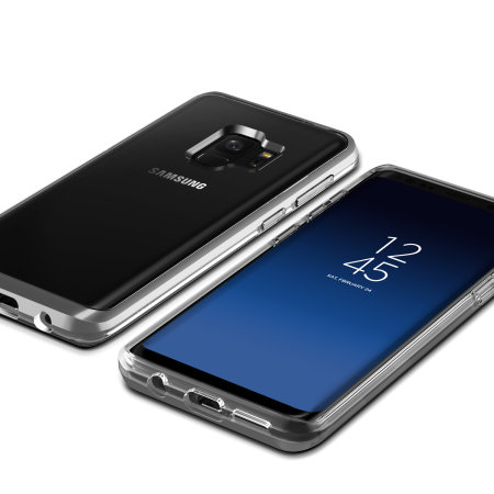 VRS Design Crystal Bumper Samsung Galaxy S9 Hülle - Stahl Silber
