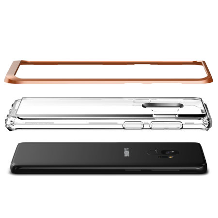 Funda Galaxy S9 VRS Design Crystal Bumper -  Oro rosado